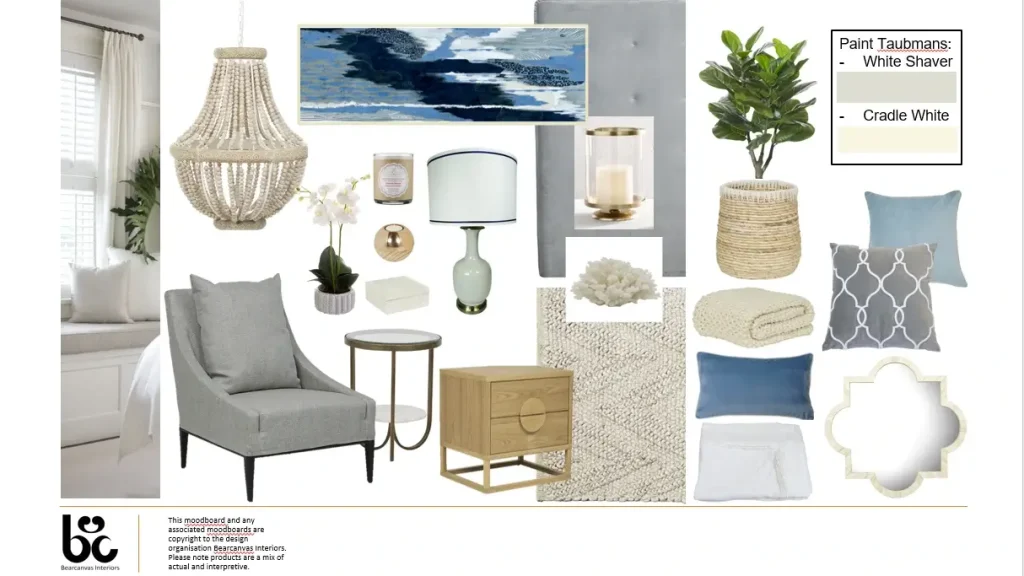 Moodboard master bedroom